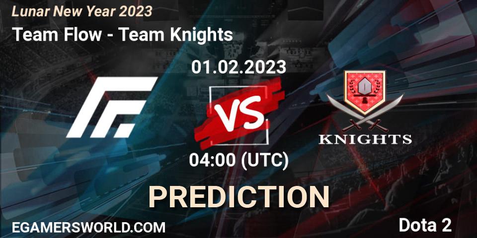 Prognose für das Spiel Team Flow VS Team Knights. 01.02.23. Dota 2 - Lunar New Year 2023
