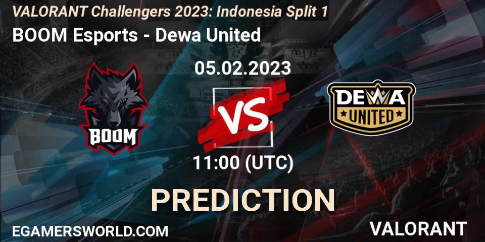 Prognose für das Spiel BOOM Esports VS Dewa United. 10.02.23. VALORANT - VALORANT Challengers 2023: Indonesia Split 1