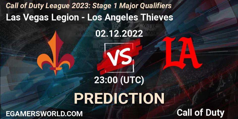 Prognose für das Spiel Las Vegas Legion VS Los Angeles Thieves. 02.12.22. Call of Duty - Call of Duty League 2023: Stage 1 Major Qualifiers