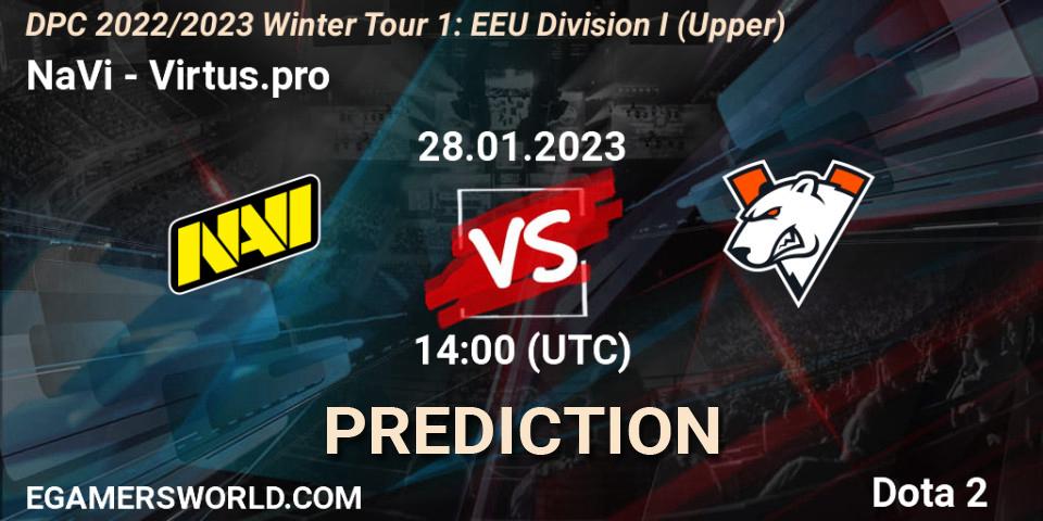 Prognose für das Spiel NaVi VS Virtus.pro. 28.01.23. Dota 2 - DPC 2022/2023 Winter Tour 1: EEU Division I (Upper)