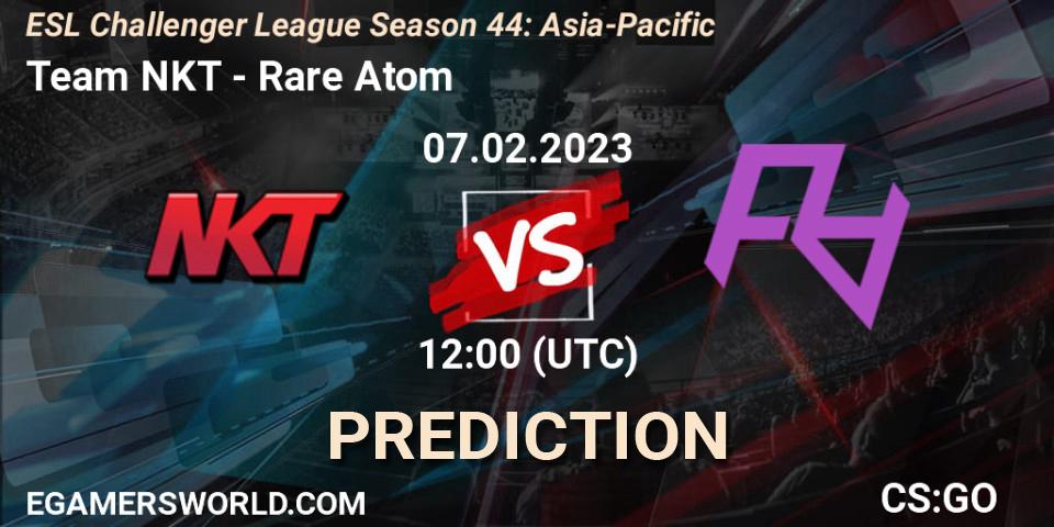 Prognose für das Spiel Team NKT VS Rare Atom. 07.02.23. CS2 (CS:GO) - ESL Challenger League Season 44: Asia-Pacific