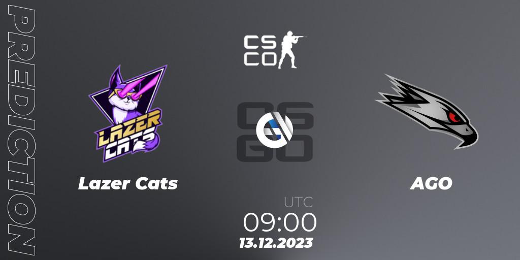 Prognose für das Spiel Lazer Cats VS AGO. 13.12.23. CS2 (CS:GO) - European Pro League Season 13: Division 2