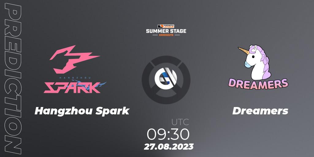 Prognose für das Spiel Hangzhou Spark VS Dreamers. 27.08.23. Overwatch - Overwatch League 2023 - Summer Stage Knockouts