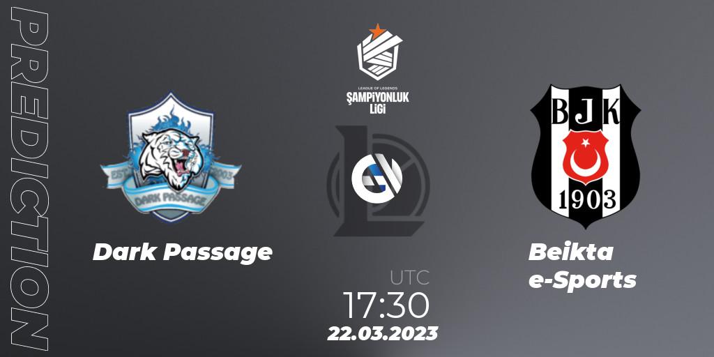 Prognose für das Spiel Dark Passage VS Beşiktaş e-Sports. 22.03.23. LoL - TCL Winter 2023 - Playoffs