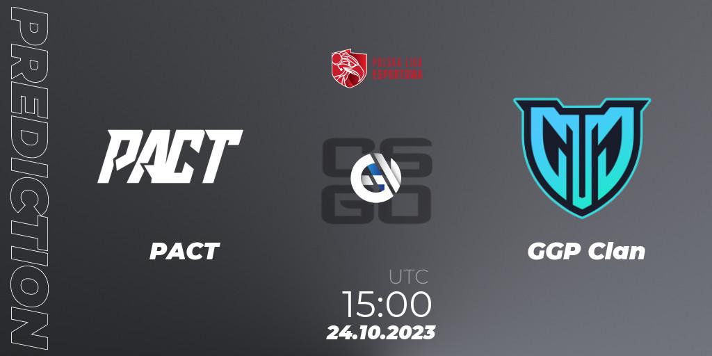 Prognose für das Spiel PACT VS GGP Clan. 24.10.23. CS2 (CS:GO) - Polska Liga Esportowa 2023: Split #3