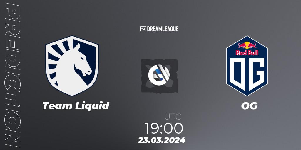 Prognose für das Spiel Team Liquid VS OG. 23.03.24. Dota 2 - DreamLeague Season 23: Western Europe Closed Qualifier