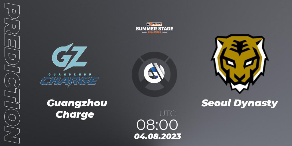 Prognose für das Spiel Guangzhou Charge VS Seoul Dynasty. 04.08.23. Overwatch - Overwatch League 2023 - Summer Stage Qualifiers