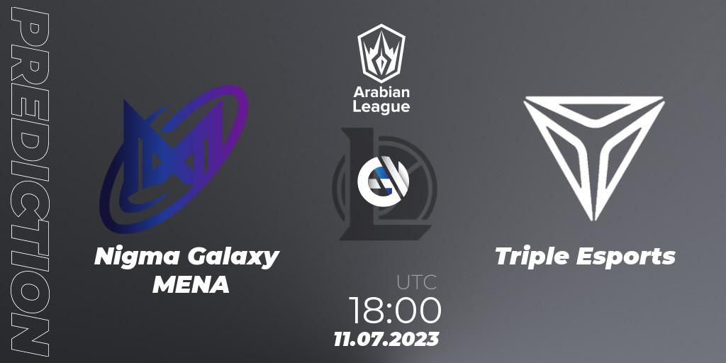 Prognose für das Spiel Nigma Galaxy MENA VS Triple Esports. 11.07.23. LoL - Arabian League Summer 2023 - Group Stage