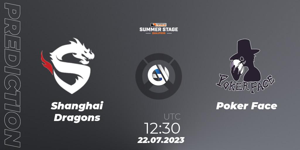 Prognose für das Spiel Shanghai Dragons VS Poker Face. 22.07.23. Overwatch - Overwatch League 2023 - Summer Stage Qualifiers