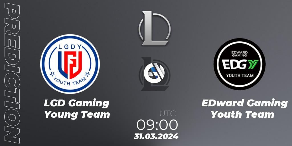 Prognose für das Spiel LGD Gaming Young Team VS EDward Gaming Youth Team. 31.03.24. LoL - LDL 2024 - Stage 1