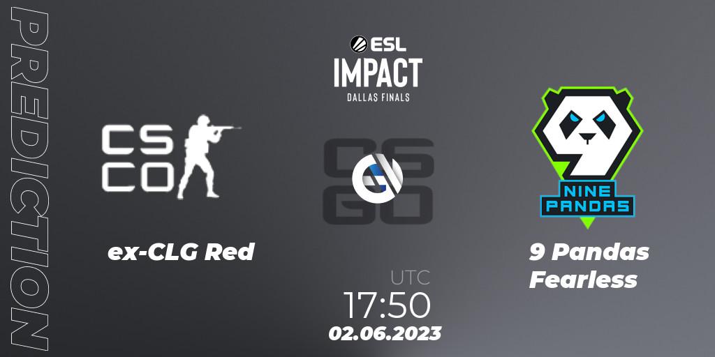 Prognose für das Spiel FlyQuest RED VS 9 Pandas Fearless. 02.06.23. CS2 (CS:GO) - ESL Impact League Season 3