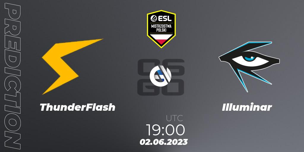 Prognose für das Spiel ThunderFlash VS Illuminar. 02.06.23. CS2 (CS:GO) - ESL Mistrzostwa Polski Spring 2023