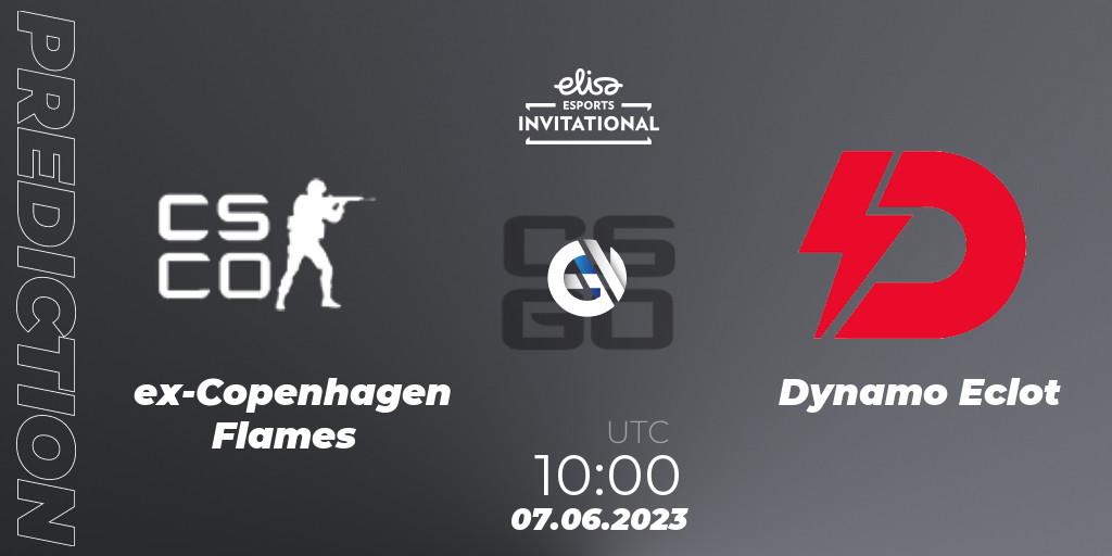 Prognose für das Spiel ex-Copenhagen Flames VS Dynamo Eclot. 07.06.23. CS2 (CS:GO) - Elisa Invitational Spring 2023