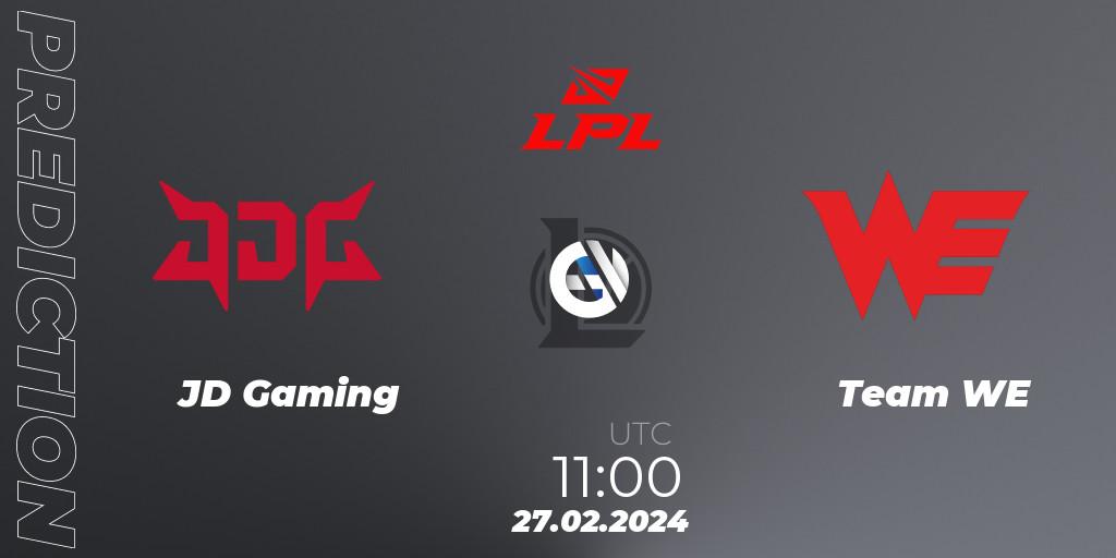 Prognose für das Spiel JD Gaming VS Team WE. 27.02.24. LoL - LPL Spring 2024 - Group Stage