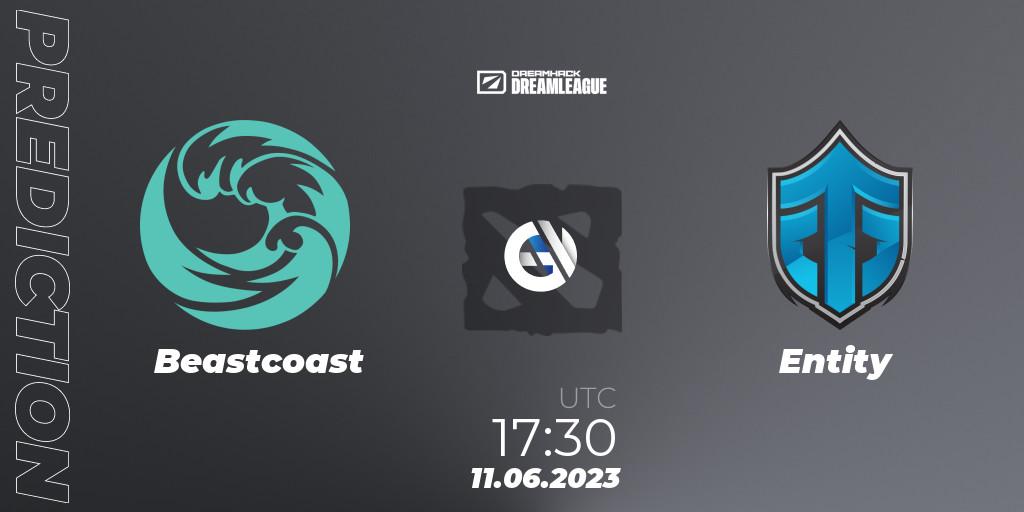 Prognose für das Spiel Beastcoast VS Entity. 11.06.23. Dota 2 - DreamLeague Season 20 - Group Stage 1