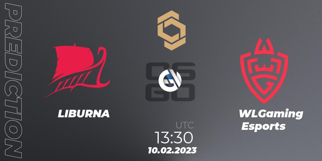 Prognose für das Spiel LIBURNA VS WLGaming Esports. 10.02.23. CS2 (CS:GO) - CCT South Europe Series #3: Closed Qualifier