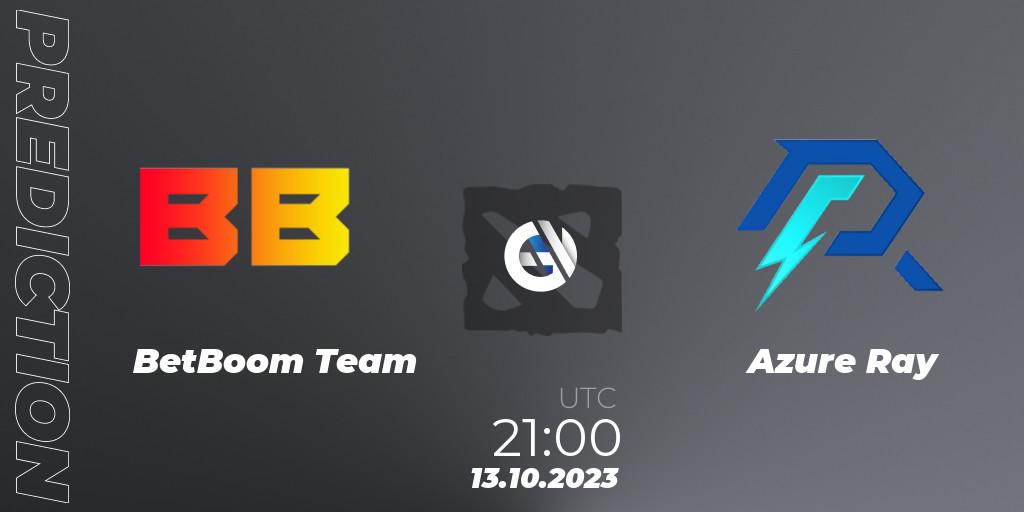 Prognose für das Spiel BetBoom Team VS Azure Ray. 13.10.23. Dota 2 - The International 2023 - Group Stage
