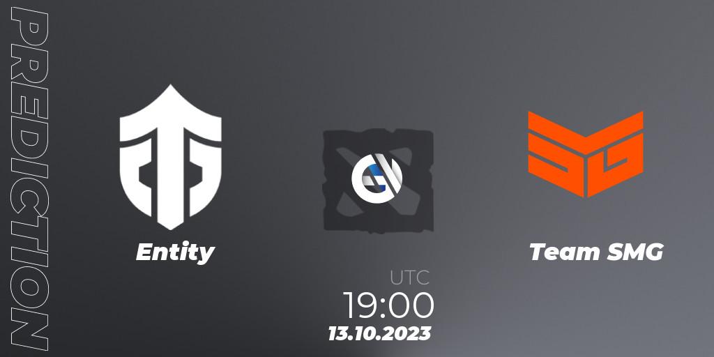 Prognose für das Spiel Entity VS Team SMG. 13.10.23. Dota 2 - The International 2023 - Group Stage