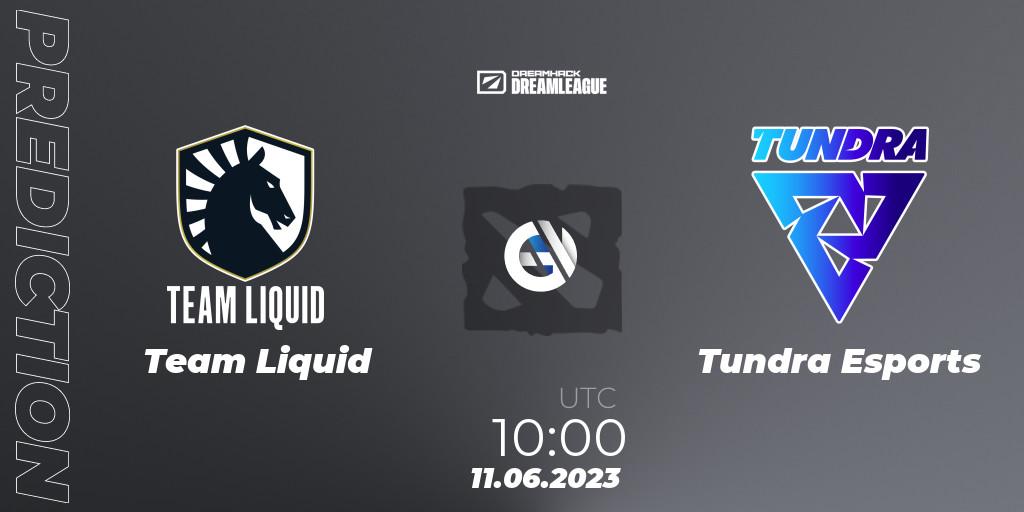 Prognose für das Spiel Team Liquid VS Tundra Esports. 11.06.23. Dota 2 - DreamLeague Season 20 - Group Stage 1