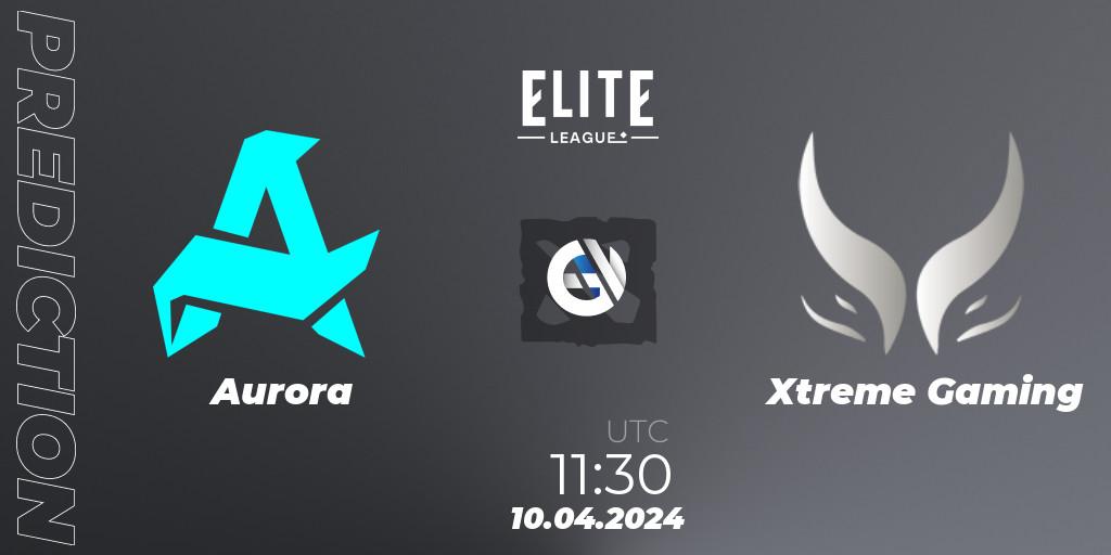 Prognose für das Spiel Aurora VS Xtreme Gaming. 10.04.24. Dota 2 - Elite League: Round-Robin Stage