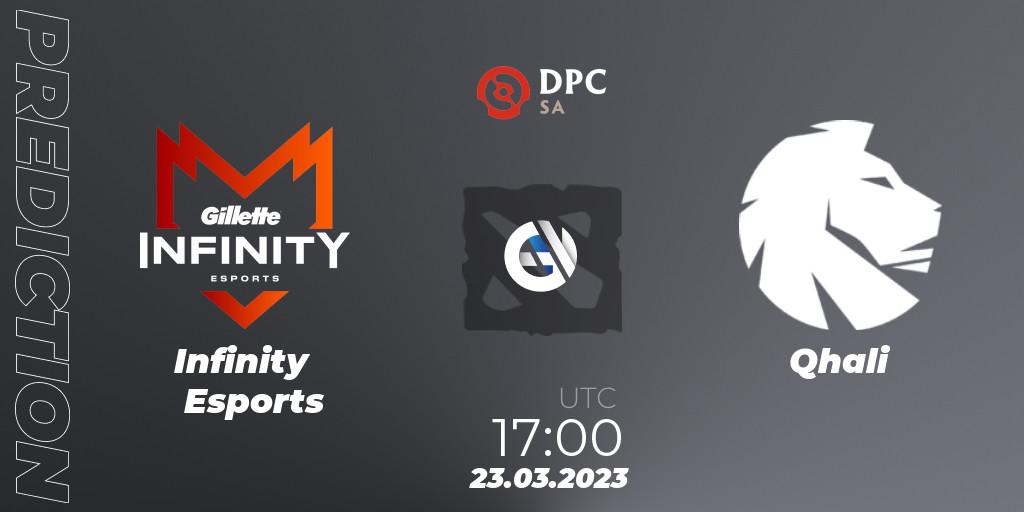 Prognose für das Spiel Infinity Esports VS Qhali. 23.03.23. Dota 2 - DPC 2023 Tour 2: SA Division I (Upper)