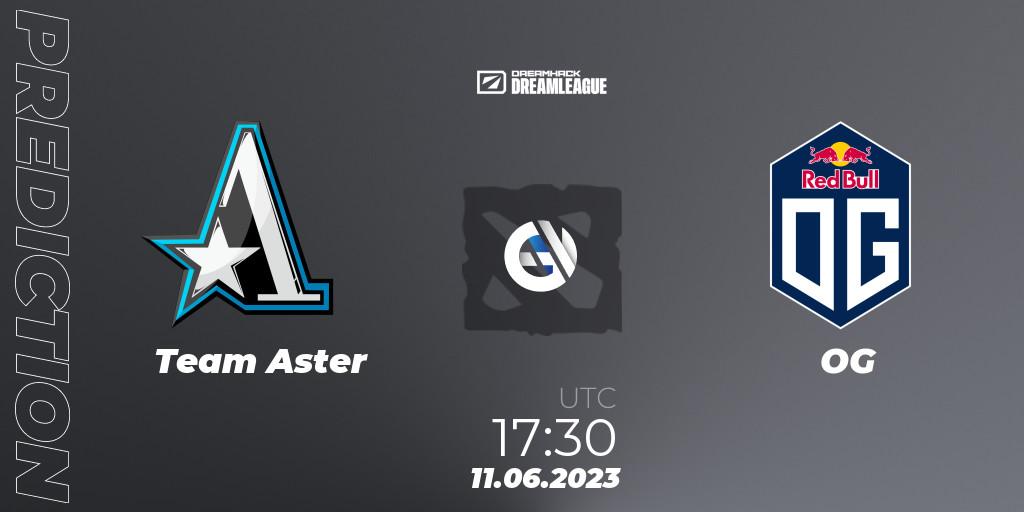 Prognose für das Spiel Team Aster VS OG. 11.06.23. Dota 2 - DreamLeague Season 20 - Group Stage 1