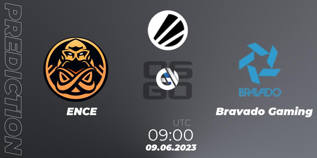 Prognose für das Spiel ENCE VS Bravado Gaming. 09.06.23. CS2 (CS:GO) - ESL Challenger Katowice 2023