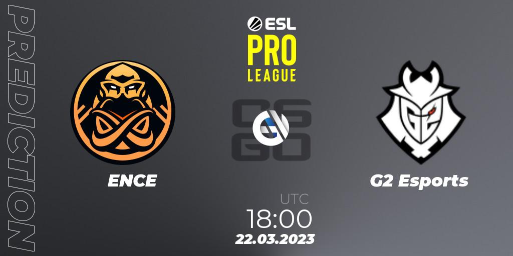 Prognose für das Spiel ENCE VS G2 Esports. 22.03.23. CS2 (CS:GO) - ESL Pro League Season 17