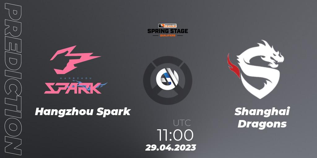 Prognose für das Spiel Hangzhou Spark VS Shanghai Dragons. 29.04.23. Overwatch - OWL Stage Qualifiers Spring 2023 West