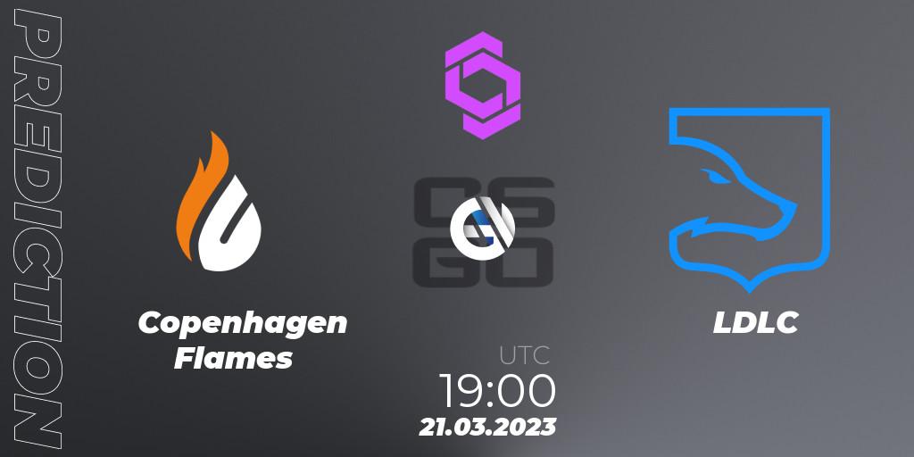 Prognose für das Spiel Copenhagen Flames VS LDLC. 21.03.23. CS2 (CS:GO) - CCT West Europe Series #2