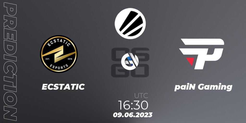 Prognose für das Spiel ECSTATIC VS paiN Gaming. 09.06.23. CS2 (CS:GO) - ESL Challenger Katowice 2023