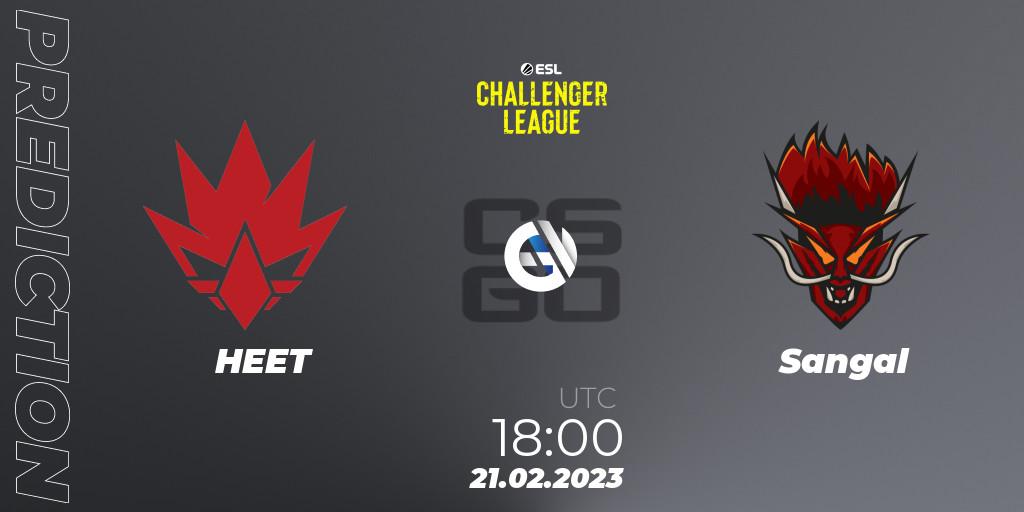 Prognose für das Spiel HEET VS Sangal. 28.02.23. CS2 (CS:GO) - ESL Challenger League Season 44: Europe