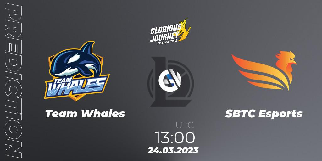 Prognose für das Spiel Team Whales VS SBTC Esports. 24.03.23. LoL - VCS Spring 2023 - Group Stage