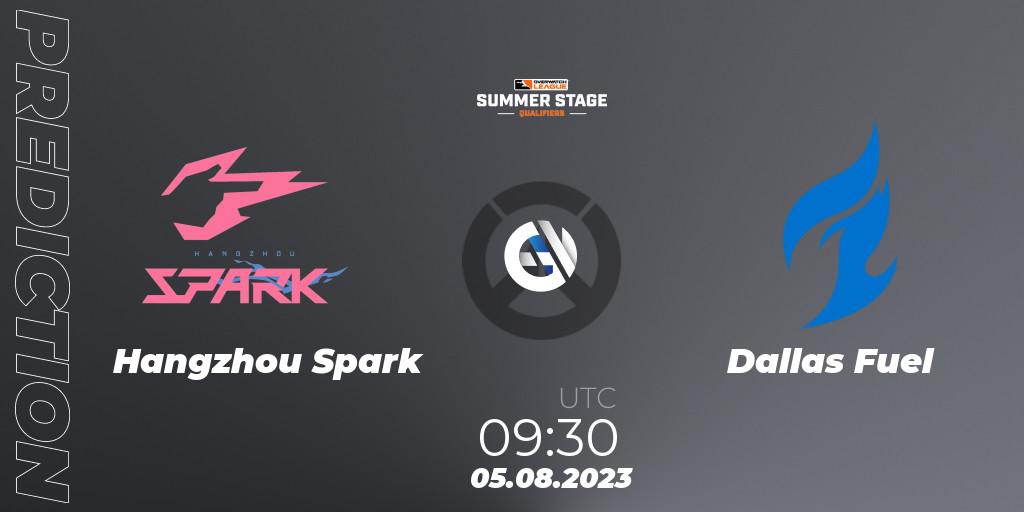 Prognose für das Spiel Hangzhou Spark VS Dallas Fuel. 05.08.23. Overwatch - Overwatch League 2023 - Summer Stage Qualifiers