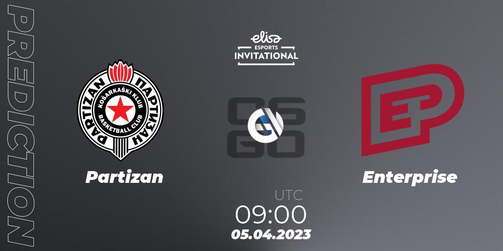 Prognose für das Spiel Partizan VS Enterprise. 05.04.23. CS2 (CS:GO) - Elisa Invitational Spring 2023 Contenders