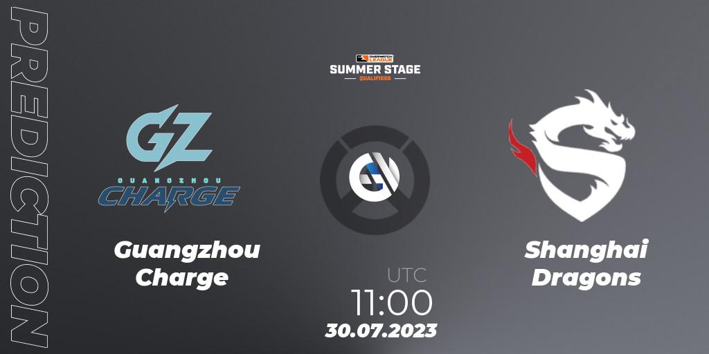 Prognose für das Spiel Guangzhou Charge VS Shanghai Dragons. 30.07.23. Overwatch - Overwatch League 2023 - Summer Stage Qualifiers