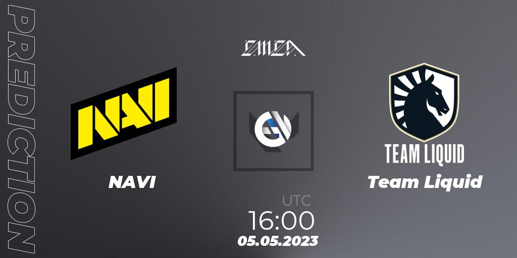 Prognose für das Spiel NAVI VS Team Liquid. 05.05.23. VALORANT - VCT 2023: EMEA League - Regular Season