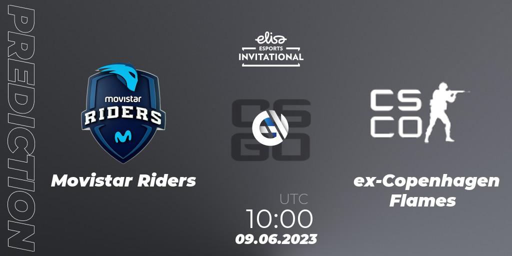 Prognose für das Spiel Movistar Riders VS ex-Copenhagen Flames. 09.06.23. CS2 (CS:GO) - Elisa Invitational Spring 2023