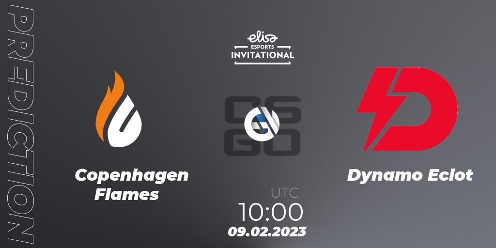 Prognose für das Spiel Copenhagen Flames VS Dynamo Eclot. 09.02.23. CS2 (CS:GO) - Elisa Invitational Winter 2023