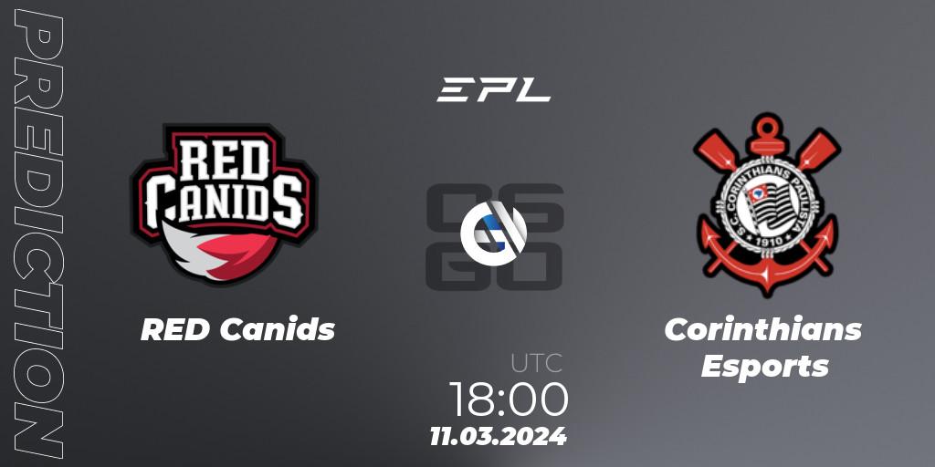 Prognose für das Spiel RED Canids VS Corinthians Esports. 11.03.24. CS2 (CS:GO) - EPL World Series: Americas Season 7