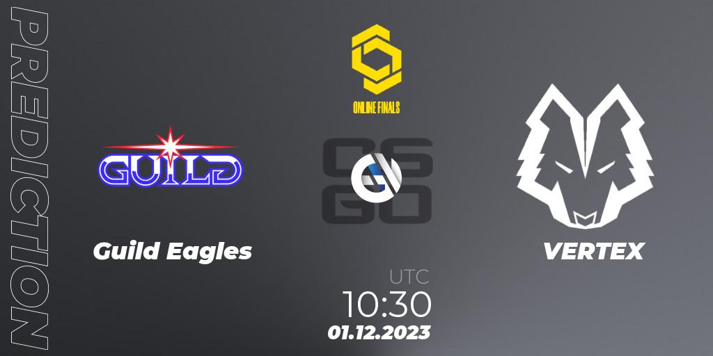 Prognose für das Spiel Guild Eagles VS VERTEX. 01.12.23. CS2 (CS:GO) - CCT Online Finals #5
