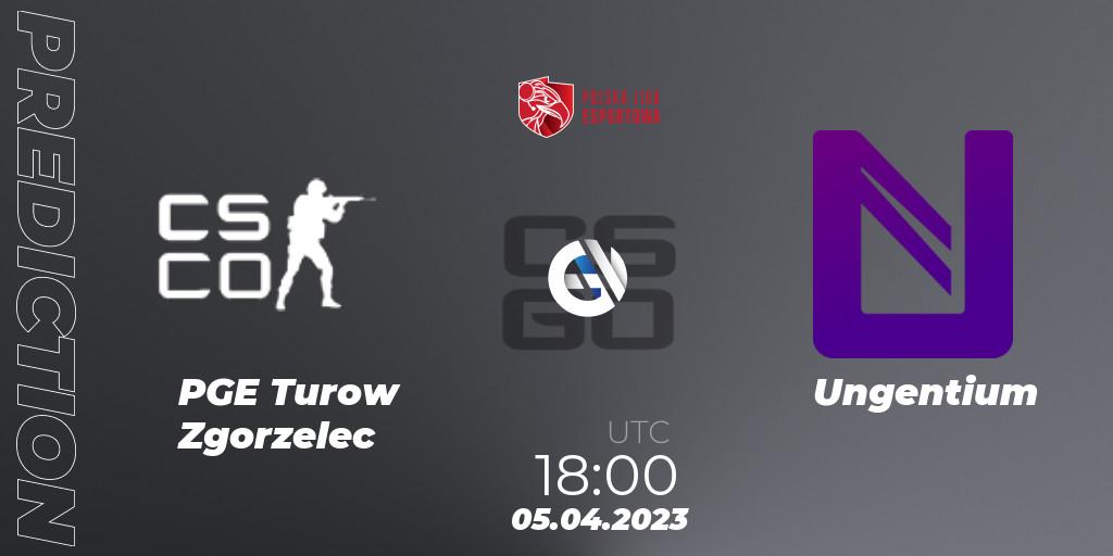 Prognose für das Spiel PGE Turow Zgorzelec VS Ungentium. 05.04.23. CS2 (CS:GO) - Polska Liga Esportowa 2023: Split #1