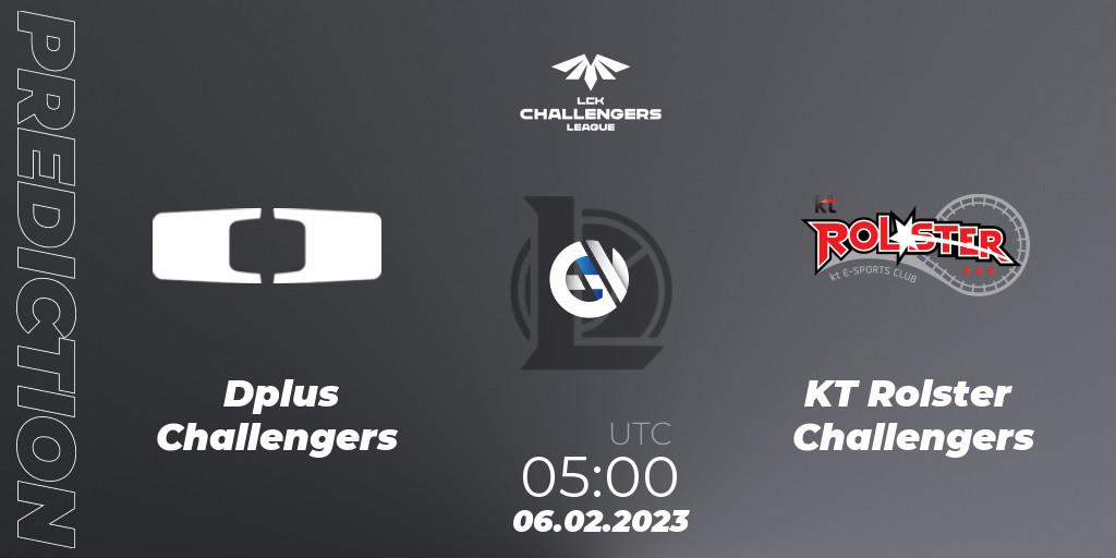 Prognose für das Spiel Dplus Challengers VS KT Rolster Challengers. 06.02.23. LoL - LCK Challengers League 2023 Spring