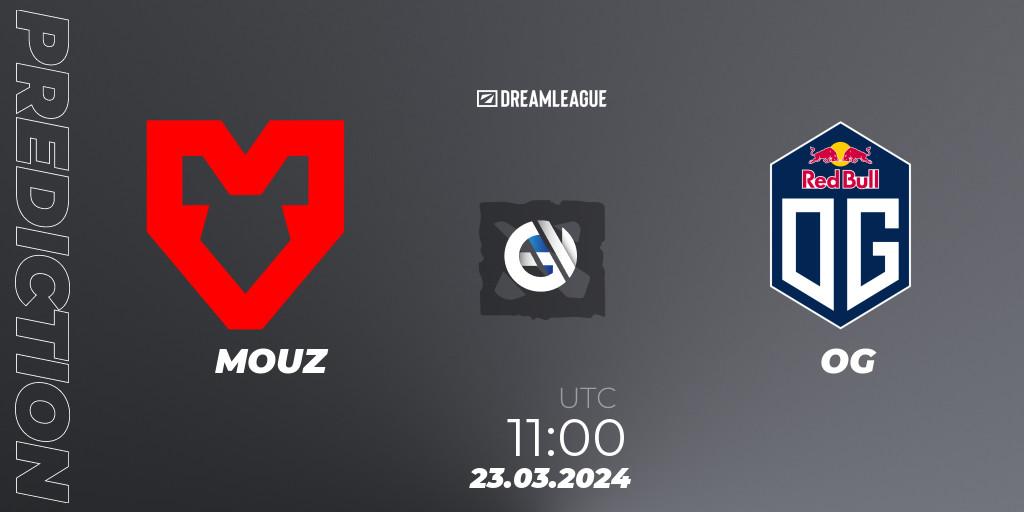 Prognose für das Spiel MOUZ VS OG. 23.03.24. Dota 2 - DreamLeague Season 23: Western Europe Closed Qualifier