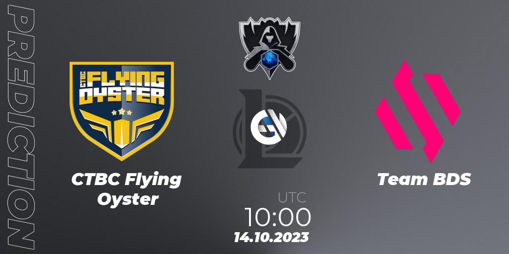 Prognose für das Spiel CTBC Flying Oyster VS Team BDS. 14.10.23. LoL - Worlds 2023 LoL - Play-In