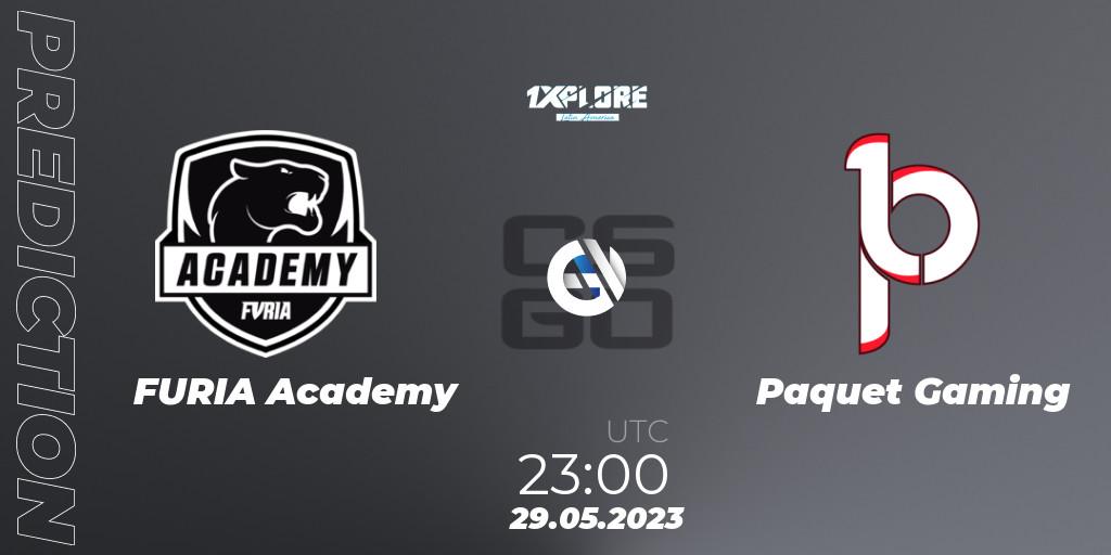 Prognose für das Spiel FURIA Academy VS Paquetá Gaming. 30.05.23. CS2 (CS:GO) - 1XPLORE Latin America Cup 1