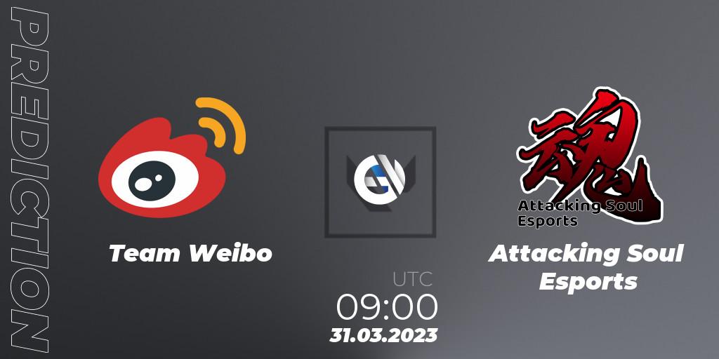 Prognose für das Spiel Team Weibo VS Attacking Soul Esports. 31.03.23. VALORANT - FGC Valorant Invitational 2023: Act 1