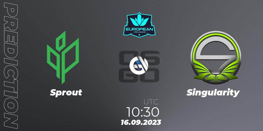 Prognose für das Spiel Sprout VS Singularity. 16.09.23. CS2 (CS:GO) - European Pro League Season 10