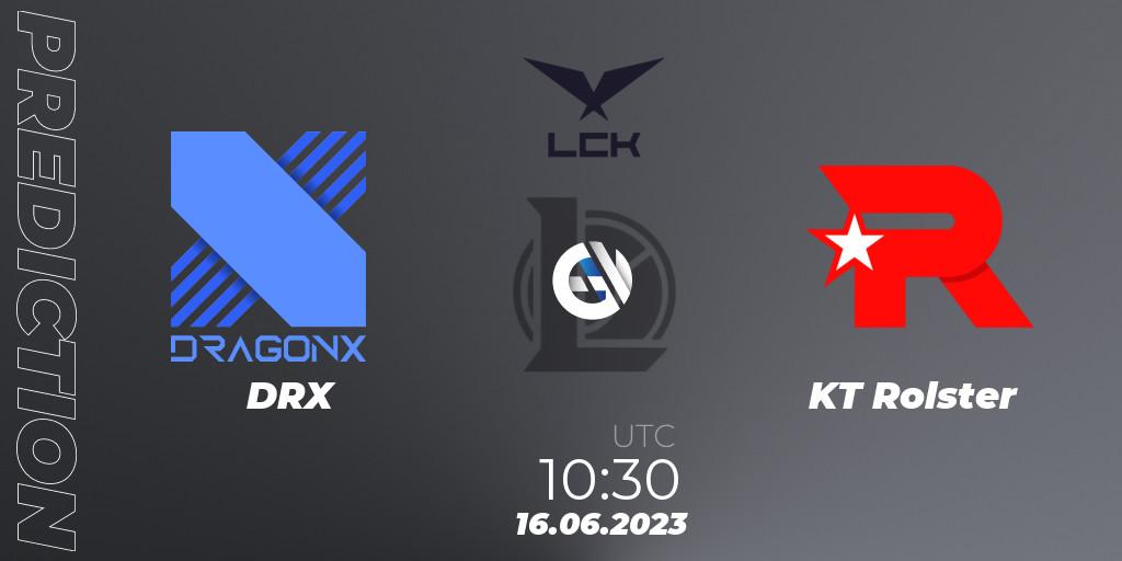 Prognose für das Spiel DRX VS KT Rolster. 16.06.23. LoL - LCK Summer 2023 Regular Season