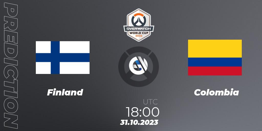 Prognose für das Spiel Finland VS Colombia. 31.10.23. Overwatch - Overwatch World Cup 2023